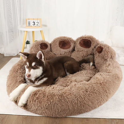 Fluffy Dog/Cat Bed Winter Plush Kennel Accessories 