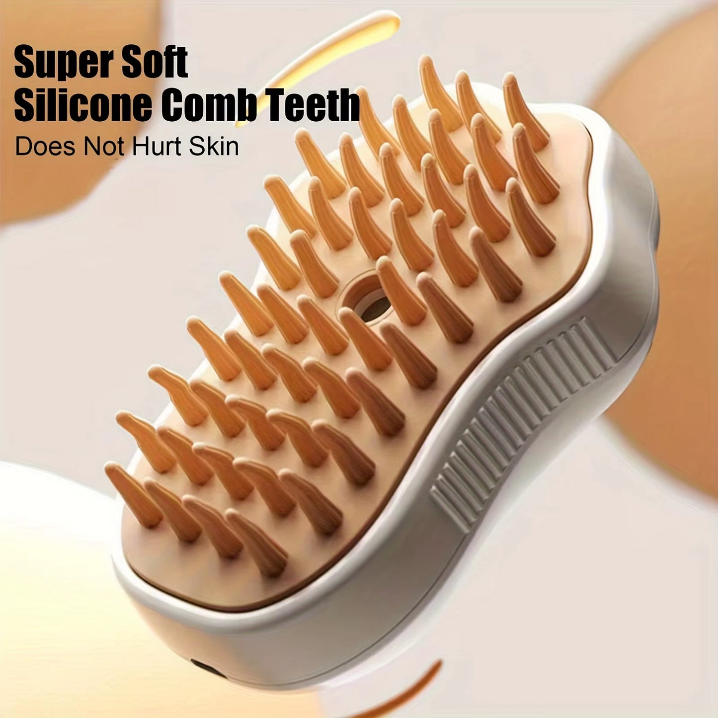 Cat Steam Brush, 3 in 1 Cat Steam Brush Cleaner, Silicone Massage Grooming Brush, Pet Hair Cleaning Brush Comb for Cats and Dogs