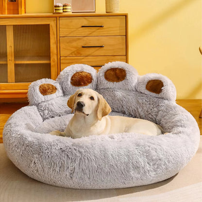 Fluffy Dog/Cat Bed Winter Plush Kennel Accessories 