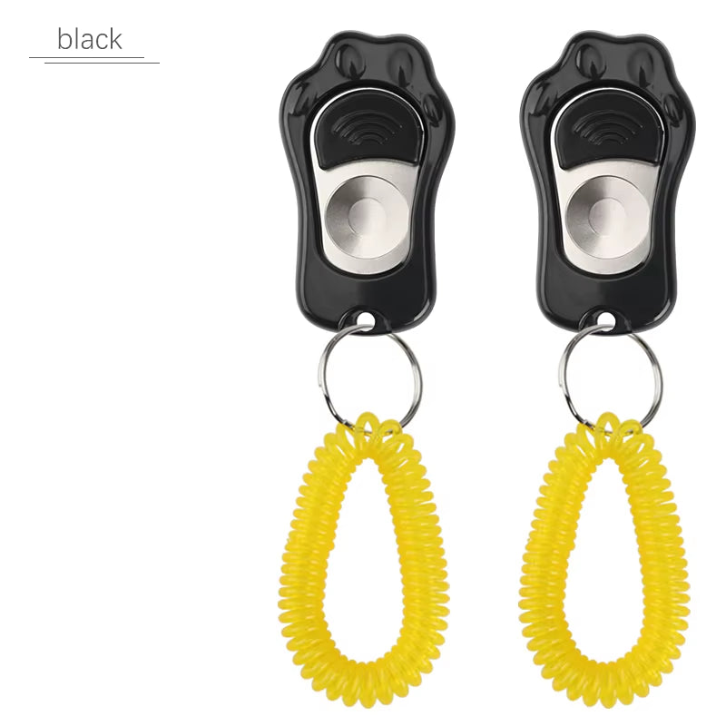 2PCS Paw Shape Dog Clicker Toys Pet Tranining Clickers Obedience Dog Pets Training Trainer Click