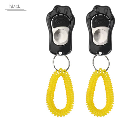 2PCS Paw Shape Dog Clicker Toys Pet Tranining Clickers Obedience Dog Pets Training Trainer Click