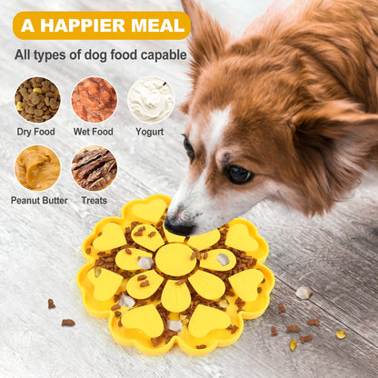 Pet Slow Feeder Pad with Suction Cup Choke Proof Silicone Slow Food Dog and Cat Feeding Products