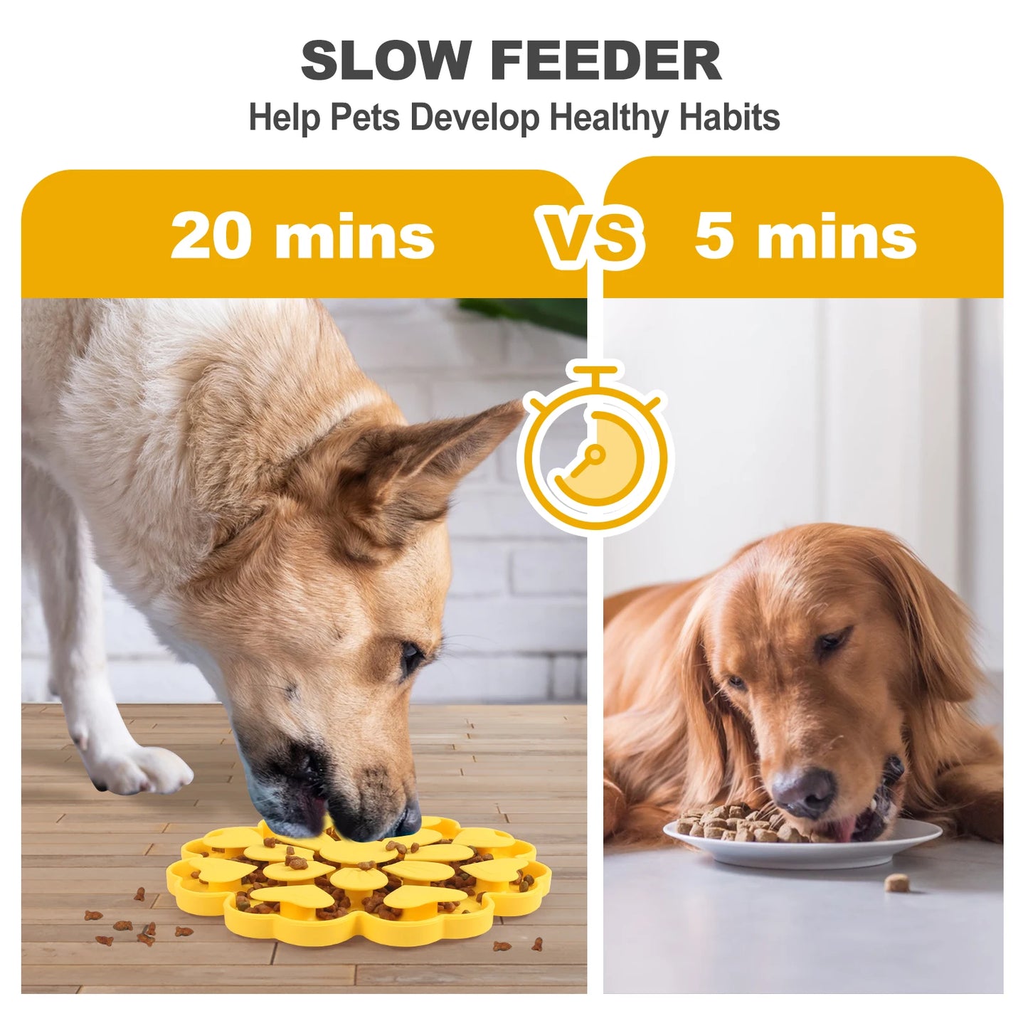 Pet Slow Feeder Pad with Suction Cup Choke Proof Silicone Slow Food Dog and Cat Feeding Products