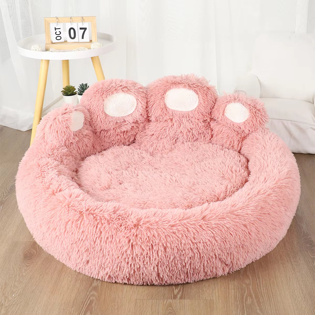 Fluffy Dog/Cat Bed Winter Plush Kennel Accessories 