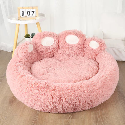 Fluffy Dog/Cat Bed Winter Plush Kennel Accessories 