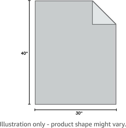 Reversible Fleece Dog Blanket for Small to Medium Pets, Soft Sherpa Throw for Cats and Puppies, Washable Furniture Protector, Mini 29x40 in Solid Dark Gray
