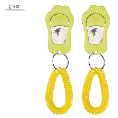 2PCS Paw Shape Dog Clicker Toys Pet Tranining Clickers Obedience Dog Pets Training Trainer Click