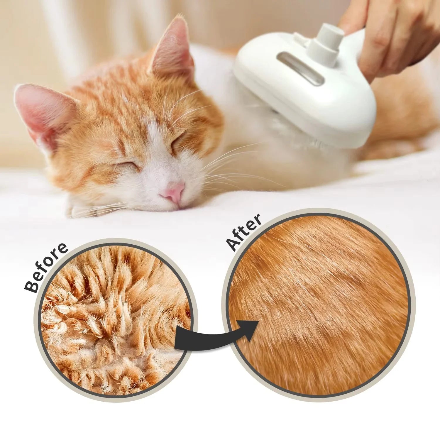Pet Spray Grooming - Dematting - Water Mist Humidifier Comb
