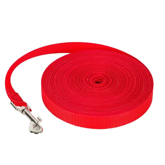 Extra Long Multicolor Nylon Pet Training Leash for Dogs Durable Material with Sturdy Buckle Fashionable Safe Multiple Sizes