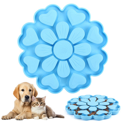 Pet Slow Feeder Pad with Suction Cup Choke Proof Silicone Slow Food Dog and Cat Feeding Products