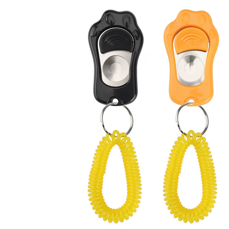 2PCS Paw Shape Dog Clicker Toys Pet Tranining Clickers Obedience Dog Pets Training Trainer Click